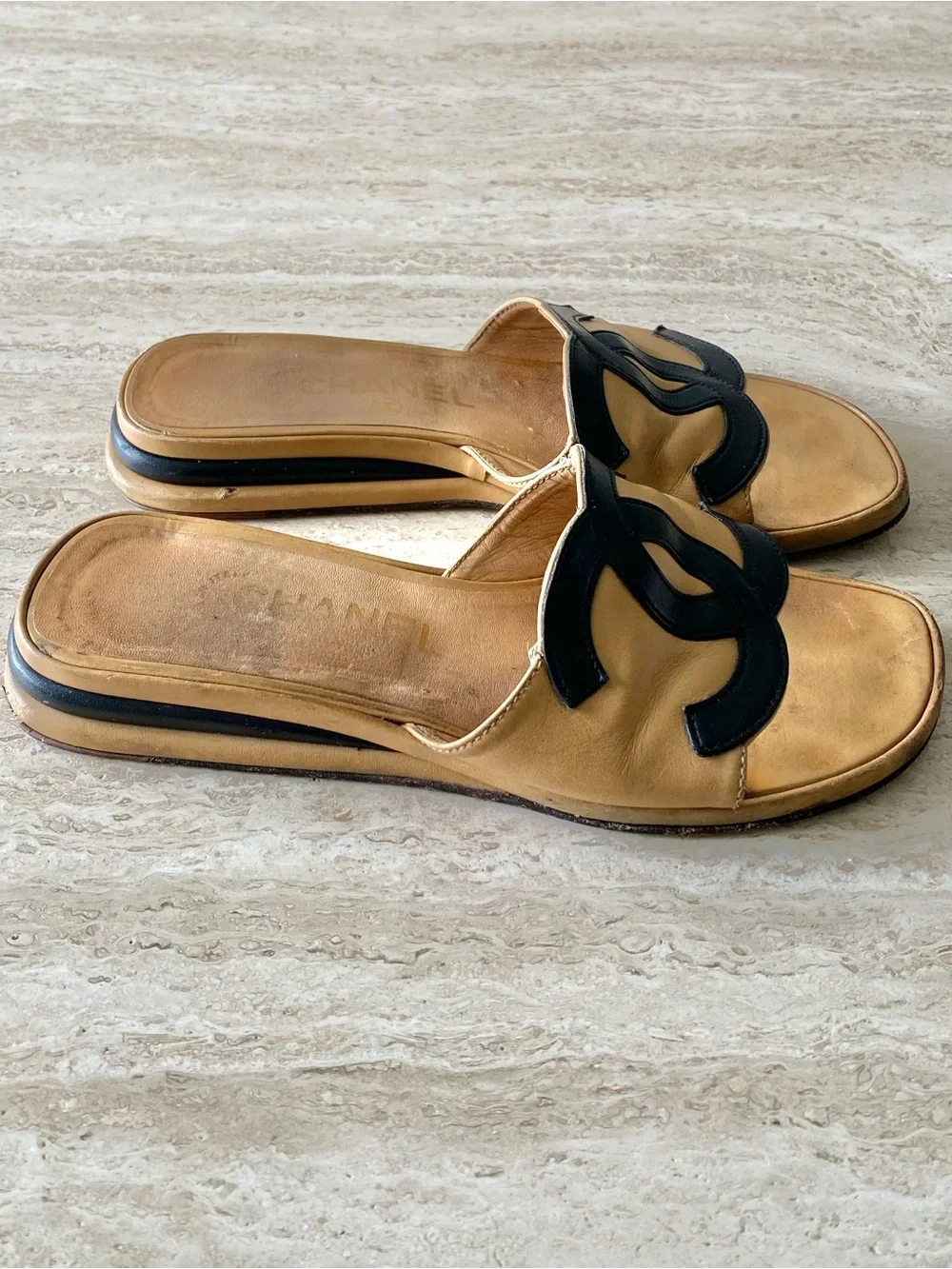 CHANEL vintage tan